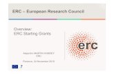 ERC – European Research Council · European Research Council │ 3 ERC Grant Schemes Strategic principles All fields of science and scholarship are eligible Investigator-driven,
