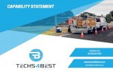 CAPABILITY STATEMENT - techs4best.com.au · CAPABILITY STATEMENT. 3 WE GUARANTEE QUALITY Quality of workmanship is our priority in all the tasks we do, we guarantee to satisfy the