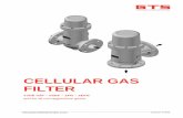 CELLULAR GAS FILTER - europages.com€¦ · Fine dust particles are filtered by a filter cartridge. The purified gas flows through the outlet nozzle. The filter element contamination