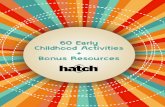 60 Early Childhood Activities Bonus Resourcespages.hatchearlylearning.com/rs/hatchearlylearning/images/60Activities.pdfEndless fizzy fun ensues! c. Dancing raisins, anyone? Pour clear
