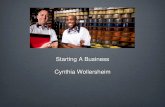 Starting A Business Cynthia Wollersheim - City of Milwaukee€¦ · or New Business • If you are just starting a business, you won't have as much information as an established company.