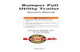 Bumper Pull Utility Trailer - media.tractorsupply.com · trailer manufacturer, tow vehicle and trailer hitch manufacturers. Keep all manuals provided with your trailer in a safe place