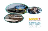 ANNUAL REPORT 2013 - Via Rail...industry. In 2013, VIA Rail became an advocate and an active participant in the improvement of railroad safety and security in Canada. An impressive