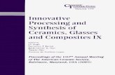 Innovative Processing and Synthesis of€¦ · Novel Processing and Microstructure-Property Relationships Effect of Aluminon Aqueous Solution Chemistry on the Homogeneity of Compacts