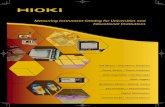 Measuring Instrument Catalog for Universities and ... - Hioki · IM3536 IM3533 IM3523 100mHz 1Hz 10Hz Measurement frequency Impedance Analyzers LCR Meters (Change in the capacitance