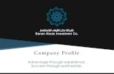 BANAN ALOULA COMPANY PROFILE...• Banan Aloula Investment company is a Principal investment firm in the Kingdom of Saudi Arabia, focused towards developing infrastructure Assets in