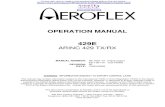 title page and rev history - AvionTEq · 2018. 8. 31. · OPERATION MANUAL 429E ARINC 429 TX/RX MANUAL NUMBER: 06-1001-01 (Hard Copy) E6-1001-01 (CD-ROM) REVISION: 00 DATE: 10/02/2006