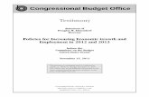 Testimony - Congressional Budget Office€¦ · Testimony CONGRESSIONAL BUDGET OFFICE SECOND AND D STREETS, S.W. WASHINGTON, D.C. 20515 Statement of Douglas W. Elmendorf Director