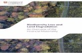 Biodiversity Loss and Land Degradation · Land degradation is a decline of the economic and biological productivity of land because of human treatment.19 It includes soil degradation,