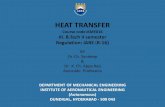 HEAT TRANSFER - Welcome to IARE · Heat transfer: themechanisms Three mechanisms for heat transfer: conduction, convection andradiation. 23 Conduction: A diffusive process wherein