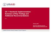 GS 1 Standards Implementation: Summary of Key Findings ......USAID Global Health Supply Chain Program Term used in this deliverable Definition Global Health/ GHSC-PSM term Commodity