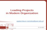 Leading Projects in Modern Organizationksz.pwr.edu.pl/wp-content/uploads/agakla1283/pdf/Lecture-11.pdf · SCRUM Methodology 20.01.2020 L12. Evaluation and selection of projects in