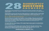 BANKRUPTCY€¦ · 28/08/2018  · bankruptcy filing will stay on your credit report. In fact, if you are diligent in your efforts to rebuild your credit, it is entirely possible