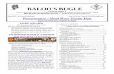 BALOO'S BUGLE · BALOO'S BUGLE Volume 19, Number 9 “Make no little plans; they have no magic to stir men's blood and probably themselves will not be realized. Make big plans; aim