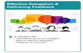 Effective Delegation Delivering Feedback€¦ · Effective Delegation/ Time Management/Feedback. DELEGATION. How effectively do you delegate? 1= Always 2 = Sometimes 3 = Never _____