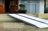 CONVENIENCE MADE SIMPLE€¦ · FOLDING RAMPS Single-Fold Ramp Lightweight, Portable, And Ultra-Strong • Capacity: 800 lbs. • Width: 30” 2’ to 5’ lengths available • Weighs