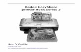 Kodak EasyShare printer dock series 3 · 2016. 2. 16. · NOTE: The Kodak EasyShare Ni-MH rechargeable battery pack and Kodak Li-Ion rechargeable battery are not charged when you