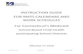 INSTRUCTION GUIDE FOR RMTS CALENDARS AND ......Calendar Entry 6/12/2017 Page 3 of 26 A. RMTS Calendars: Overview and Purpose Prior to the start of the Random Moment Time Study (RMTS),