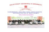 CEREMONIAL AND WELFARE DIRECTORATE ......located at Delhi, Jammu, Chandigarh, Lucknow, Kolkata and Guwahati Disability Elements. Revised rates for 100% disability are given below.