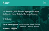 A CHEER Platform for Realizing Agenda 2030 · Resilience.io In 2018 set up the Resilience Brokers Programme: ... non-potable water energy agriculture, landscape and urban design .