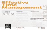 Effective Time Management - mcbi.com.au€¦ · Effective Time Management Course Overview You will learn how to use time in a more effective manner and achieve your professional goals