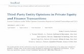 Third-Party Entity Opinions in Private Equity and Finance ...media.straffordpub.com/products/third-party-entity... · 6/12/2019  · Presenting a live 90-minute webinar with interactive
