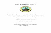 CITY AUDITOR’S OFFICE · update the FAF desk procedures to include detailed instructions on obtaining and reviewing submitted applicant documentation. 1.2 Once updated, Department