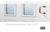 Drzwi zewnętrzne ThermoPro - TOP: bramy nowe/85828-ThermoPro-PL.pdfDrzwi ThermoPro ze stali i aluminium są w wersji standardowej dostarczane w kolorze białym. 15 kolorów preferowanych