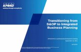 Transitioning from S&OP to Integrated Business Planning€¦ · Transitioning from S&OP to Integrated Business Planning APICS NYC -LI professional development meeting September 14,