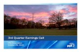 3rd Quarter Earnings Callpplweb.investorroom.com/download/Third_Quarter_2015...3rd Quarter Earnings Call PPL Corporation October 29, 2015 ... • Rewards/penalties shown on the following