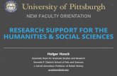 research support for the Humanities & social sciences · HUMANITIES & SOCIAL SCIENCES. NEW FACULTY ORIENTATION. 1. Holger Hoock. Associate Dean for Graduate Studies and Research.