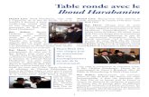 Table ronde avec le Ihoud Harabanimkacher.alliancefr.com/IRK_Pessah5776.pdf · diplôme de chohet, donc une grande connaissance dans le domaine de de l'abattage rituel. Rav David