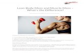 Lean Body Mass and Muscle Mass – What's the Difference?qcmaxmuscle.homestead.com/...between_Lean_Body_Mass... · related to Lean Body Mass because it is one of the parts that make