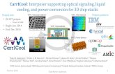 CarrICool: Interposer supporting optical signaling, liquid ......CarrICool: Interposer supporting optical signaling, liquid cooling, and power conversion for 3D chip stacks 1ETH Zurich,