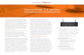 SonicWall TZ seriesThe SonicWall TZ series enables small to mid-size organizations and distributed enterprises realize the benefits of an integrated security solution that checks all