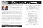 THE AUGUST 2019/ VOLUME 19 ISSUE 6 Temple Chronicle · in celebration of Melanie’s birthday Reader: Meg Marion, in celebration of her birthday Oneg Shabbat Sponsor: Sisterhood Saturday,