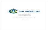 CUB ENERGY INC. · cub energy inc. annual information form for the financial year ended december 31, 2014 march 18, 2015