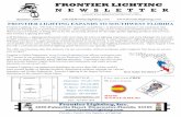 FRONTIER LIGHTING · answers to many frequently asked lighting questions. Customers can also review their account balance, reprint both invoices and statements, and make account payments