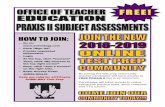 By joining the test prep community, teacher candidates ...€¦ · By joining the test prep community, teacher candidates will have access to FREE PRAXIS II test prep resources. Candidates