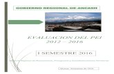 EVALUACION DEL PEI 2012 – 2016 · 2017. 4. 17. · Página 1 de 28 Sub Gerencia de Planificación y Acondicionamiento Territorial EVALUACION DEL PEI 2012 – 2016 PRESENTACION En