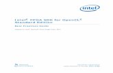 Intel FPGA SDK for OpenCL Standard Edition Send Feedback Intel FPGA SDK for OpenCL Standard Edition: