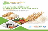 VietNam Farm&Food Expo2017 tien... · 2017. 3. 24. · THƯ MỜI Tham gia “Hội chợ Quốc tế Nông sản & Thực phẩm Việt Nam (lần thứ 5) – VietNam Farm & Food