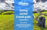 Getting started 6 week guide - Prescription To Get Active · 1. Doing a proper cool-down is important to prevent muscle soreness. Take breaks when needed. 2. To cool down, continue