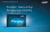 Static Security Analysis (SSA) - Intel Developer Zone · 2011. 5. 26. · Static Security Analysis (SSA) but you do not execute the results of this compilation. You do not need to