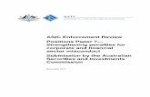 ASIC Enforcement Review Positions Paper 7— Strengthening ... · ASIC Enforcement Review Taskforce’s positions paper 4 We welcome the release of the ASIC Enforcement Review Taskforce