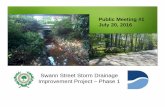 Swann Street Storm Drainage Improvement Project – Phase 1...Improvement Project – Phase 1 Public Meeting #1 July 20, 2016 Introduction of Team Members City of Raleigh Staff David