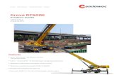 Grove RT600E - Manitowoc Cranes/media/Files/MTW Direct...Grove RT600E *Denotes optional equipment 5 Specifications Carrier Chassis Box section frame fabricated from high-strength,