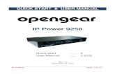 IP POWER 9258 - Opengear...2011/11/16  · Power on your PC and the power adapter of IP Power Software installation Once you’ve connected the power supply and network cable to the