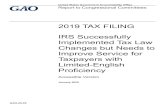 GAO-20-55, Accessible Version, 2019 Tax Filing: IRS ...Highlights\t1 Recommendations\t1 Introduction\t1 Background\t1 Page ii GAO-20-55 Short Title Figure 9: Cost of Unproductive IRS