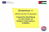 Capacity Building in the field of Higher Education (CBHE)sites.ju.edu.jo/ar/pqmc/OptionalCoursesForms/All presentations-Nov 19, 2017.pdf · Publication Erasmus+ CBHE Call for Proposals